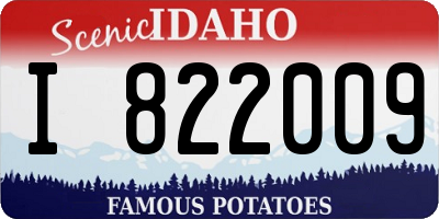 ID license plate I822009