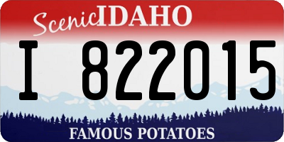 ID license plate I822015