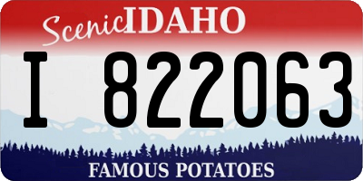 ID license plate I822063