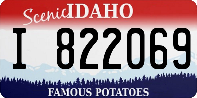 ID license plate I822069