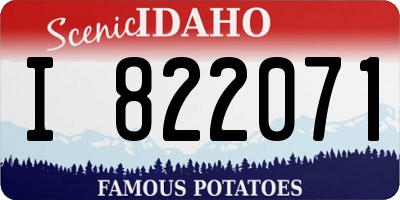 ID license plate I822071