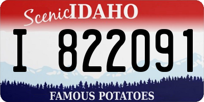 ID license plate I822091