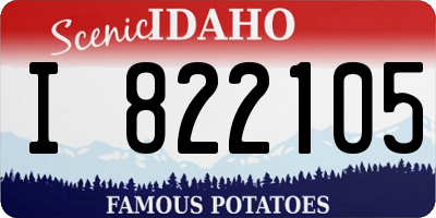 ID license plate I822105