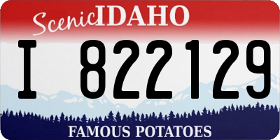 ID license plate I822129