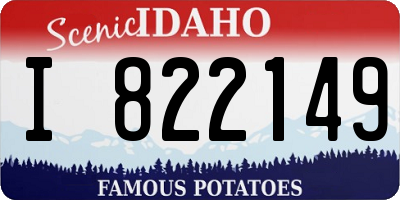 ID license plate I822149