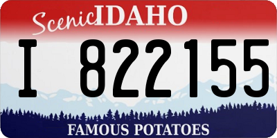 ID license plate I822155