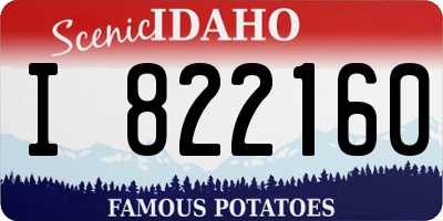ID license plate I822160