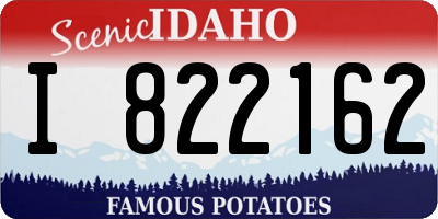 ID license plate I822162
