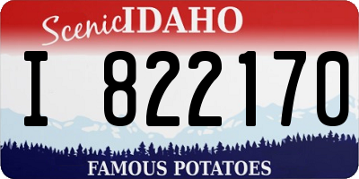 ID license plate I822170