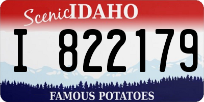 ID license plate I822179