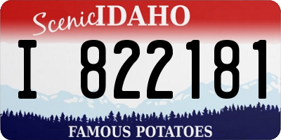 ID license plate I822181
