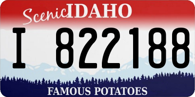 ID license plate I822188