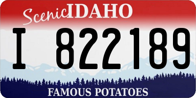 ID license plate I822189