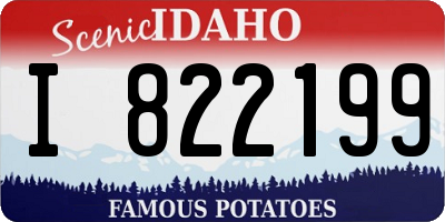 ID license plate I822199