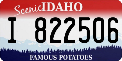 ID license plate I822506