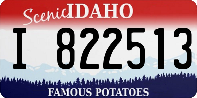 ID license plate I822513