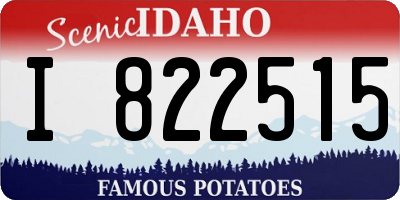 ID license plate I822515