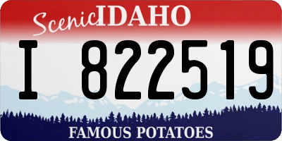 ID license plate I822519