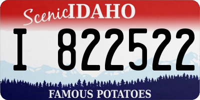 ID license plate I822522