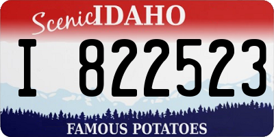 ID license plate I822523
