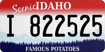 ID license plate I822525