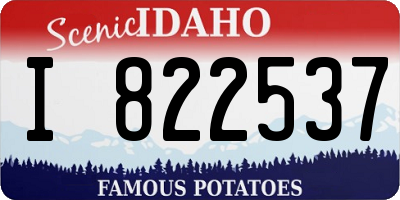 ID license plate I822537