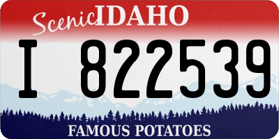 ID license plate I822539