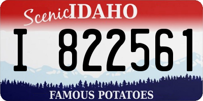 ID license plate I822561