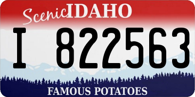 ID license plate I822563