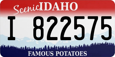 ID license plate I822575