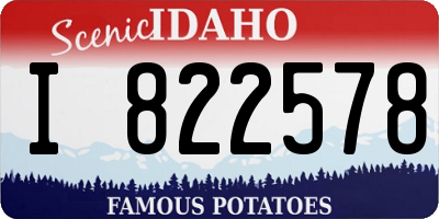 ID license plate I822578