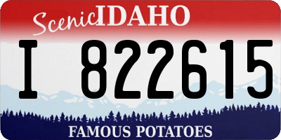 ID license plate I822615