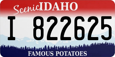 ID license plate I822625
