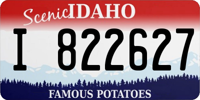 ID license plate I822627