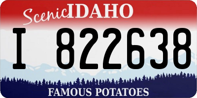 ID license plate I822638