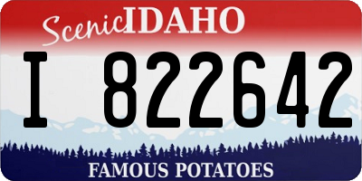 ID license plate I822642