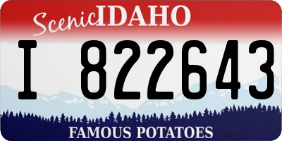ID license plate I822643