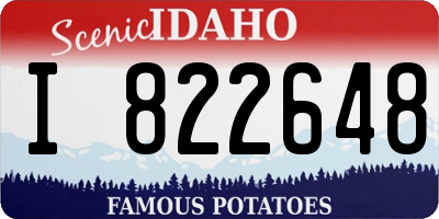 ID license plate I822648