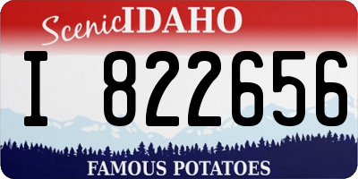ID license plate I822656