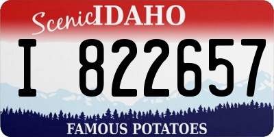 ID license plate I822657
