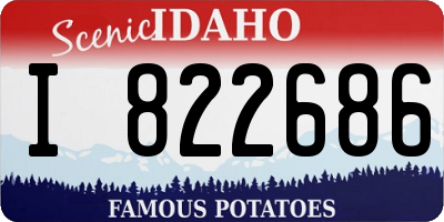 ID license plate I822686