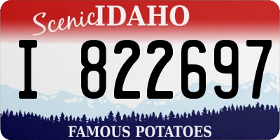 ID license plate I822697