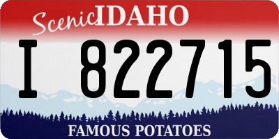 ID license plate I822715