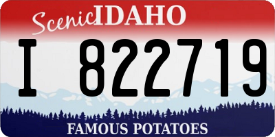 ID license plate I822719
