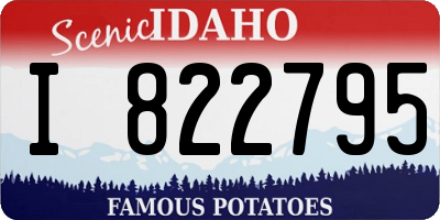 ID license plate I822795