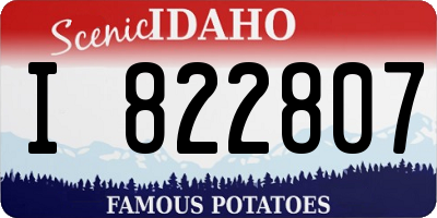 ID license plate I822807