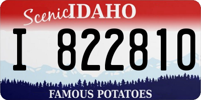 ID license plate I822810