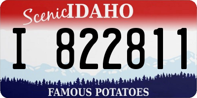 ID license plate I822811