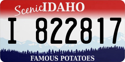 ID license plate I822817