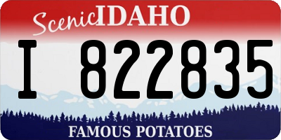 ID license plate I822835